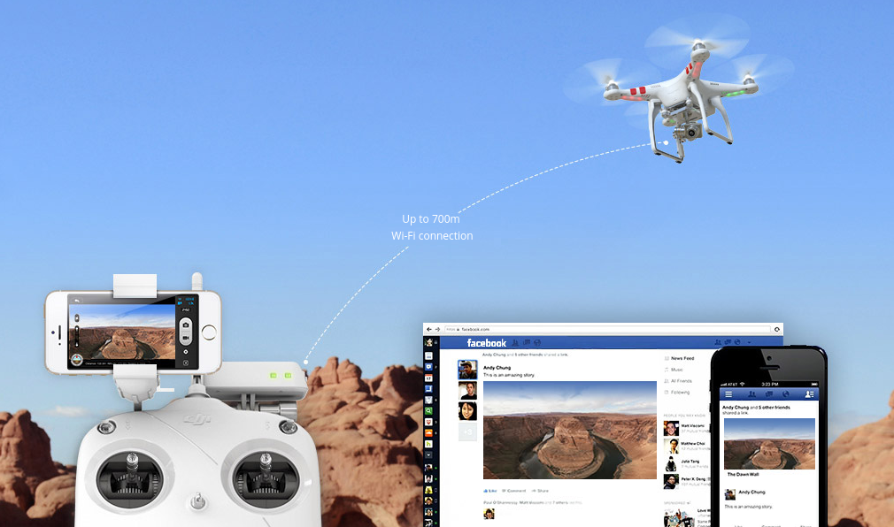 Drone DJI F320 Phantom 2 Vision+
