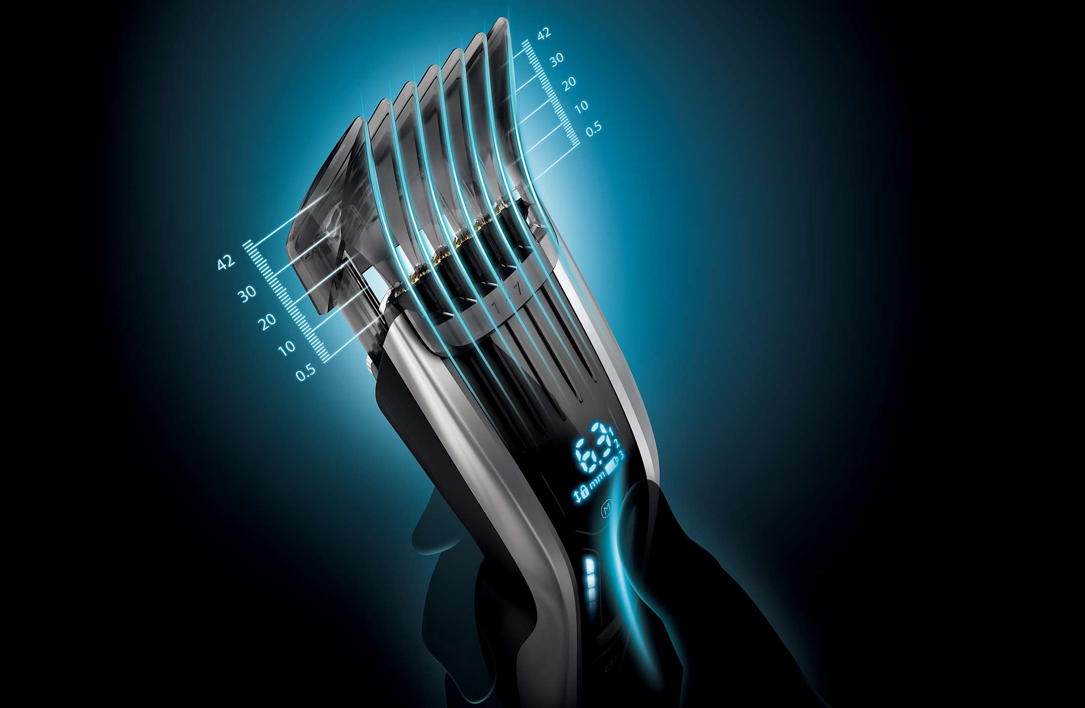philips series 9000 hair clipper for ultimate precision with 400 length settings