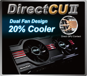 DirectCU II zajišťuje mnohem větší účinnost. 