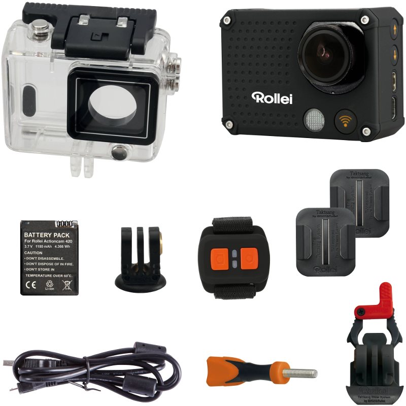 Digitálna kamera Rollei ActionCam AC 420 WiFi čierna pre extrémne športy Digitální kamera Rollei ActionCam AC 420 WiFi černá pro extrémní sporty