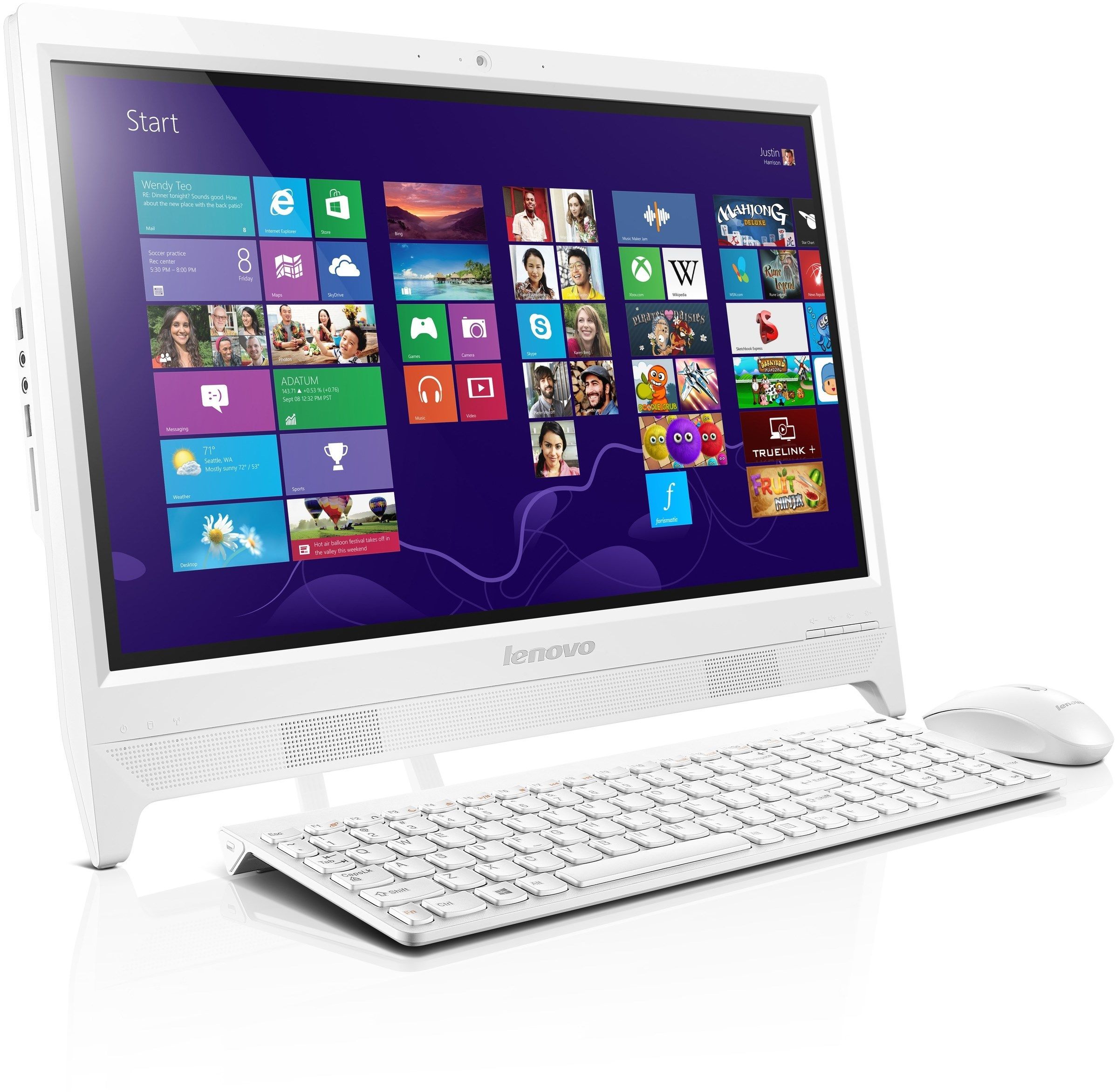 All In One PC Lenovo IdeaCentre C260 White