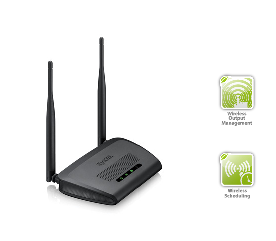 WiFi router Zyxel NBG-418N v2 ekologické funkce