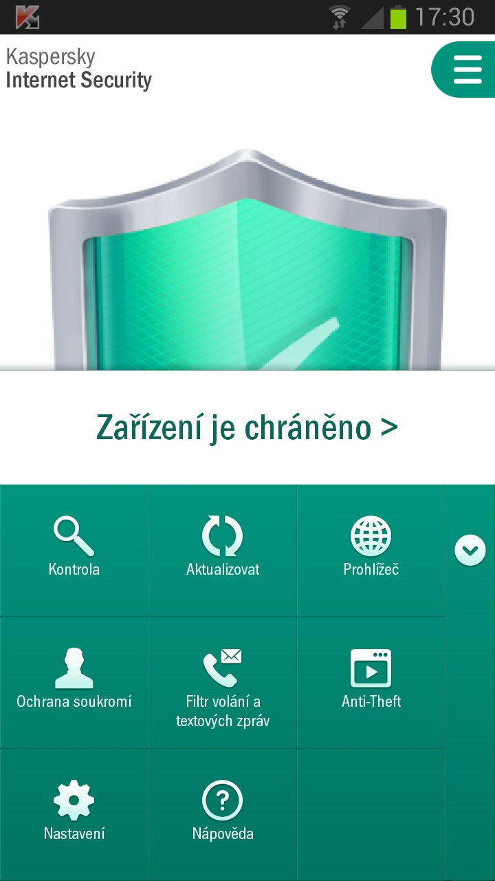 Kaspersky Internet Security pro Android CZ